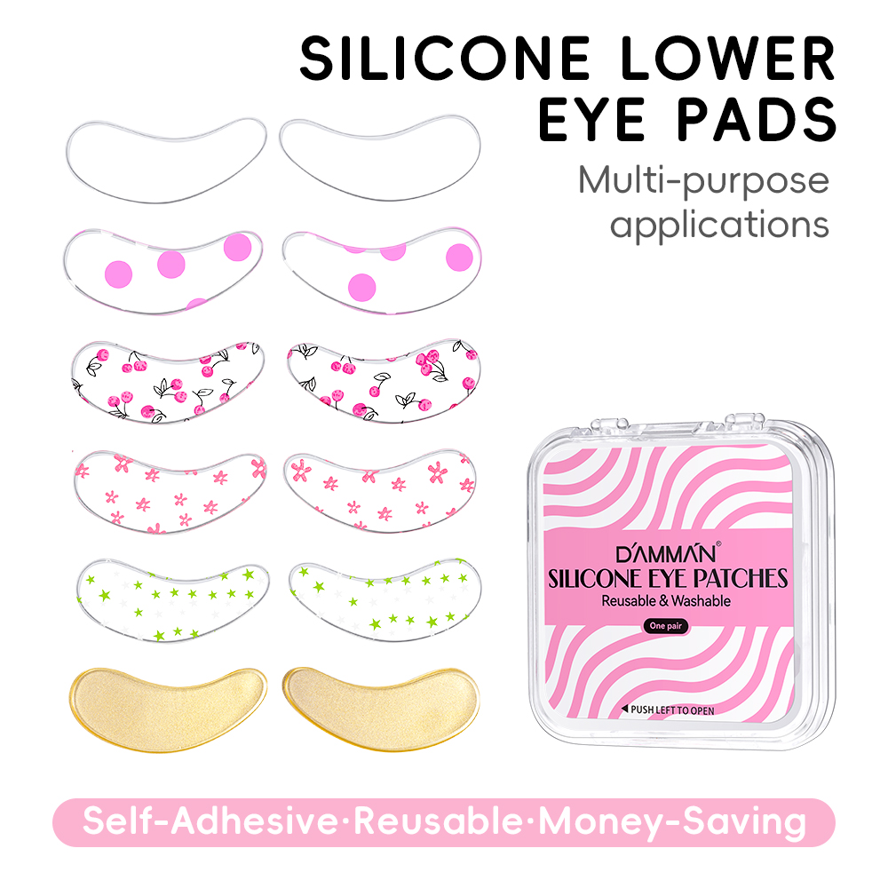 Eyelash Extension Eye Mask - แผ่นซิลิโคน DAMMAN 1/5 คู่ สำหรับต่อขนตา ใช้ซ้ำได้