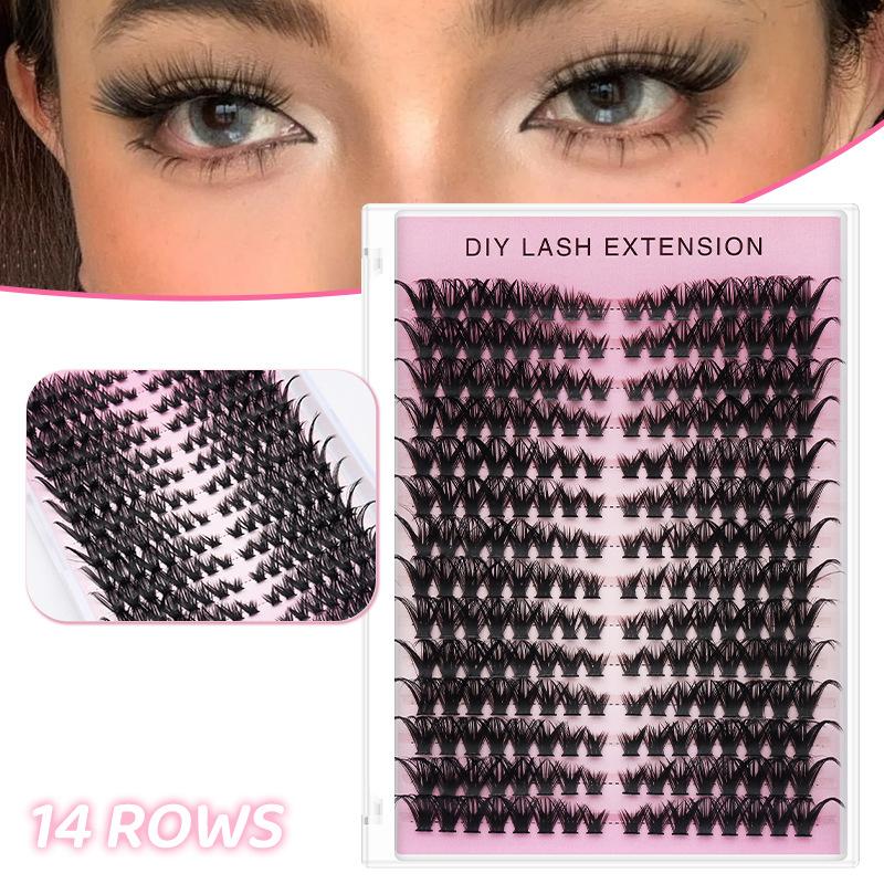 Eyelash Extension Volume - ขนตาปลอมแบบ DIY 20 ชิ้น ต่อขนตาเป็นช่อ ขนนุ่ม