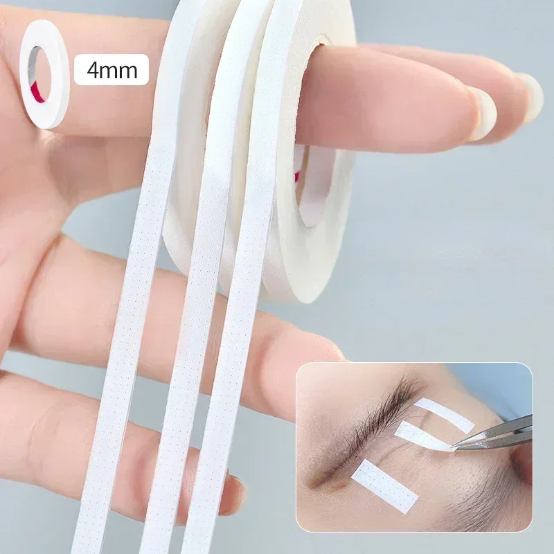 Eyelash Extension Eye Mask - เทปยกขนตา 4 มม. เทปกระดาษทางการแพทย์แบบระบายอากาศ เทปต่อขนตาสีขาว เทปปิดตาปลอม