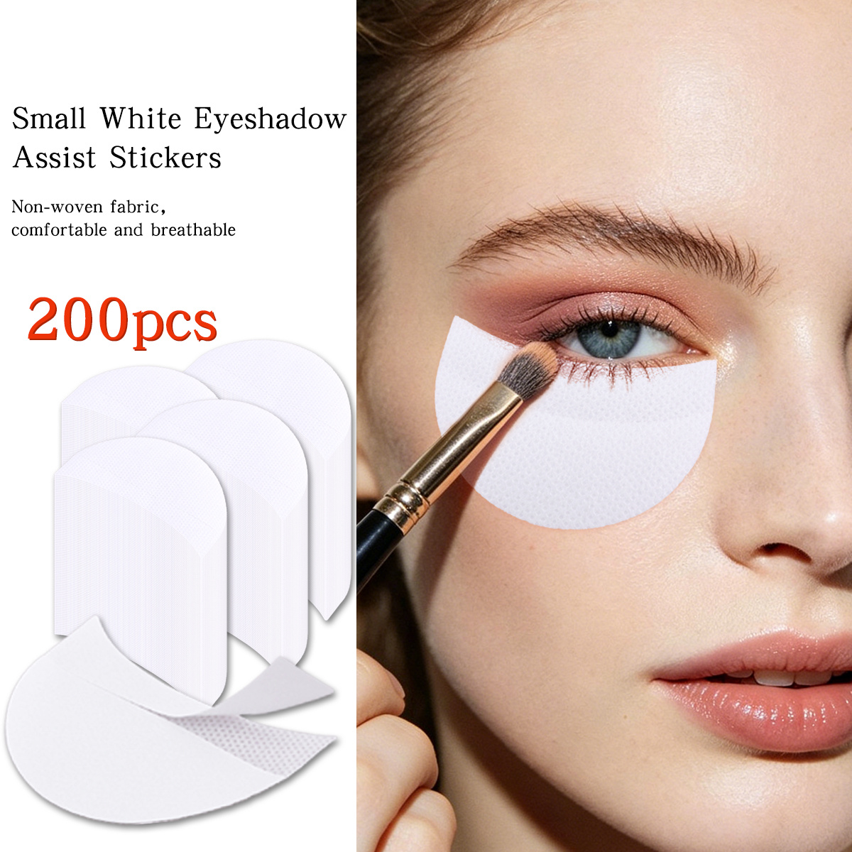 Eyelash Extension Eyeliner - แผ่นป้องกันอายไลเนอร์และอายแชโดว์ 150/100 ชิ้น, สติ๊กเกอร์แยกส่วนสำหรับแต่งหน้า, แผ่นปิดตาแบบไม่ทอสำหรับต่อขนตา