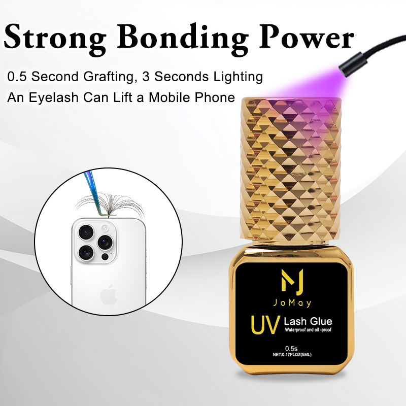 Sensitive Lash Glue - กาวติดขนตาปลอม JOMAY สีดำ UV แห้งเร็วพิเศษ 0.5