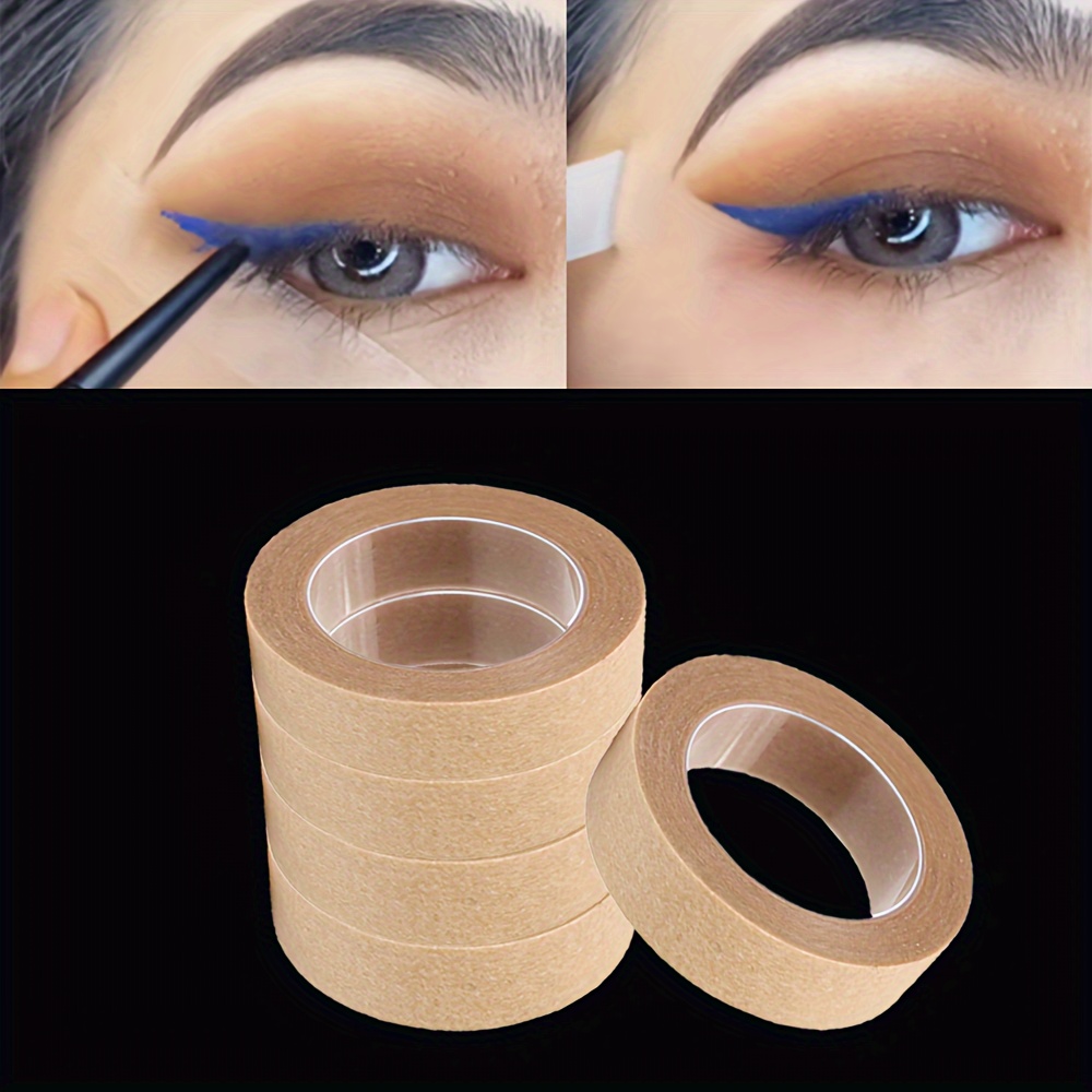 Eyelash Extension Eyeliner - เทปแต่งตาแบบใช้ซ้ำได้, อายไลเนอร์แบบแม่นยำ, กาวยกเปลือกตาและต่อขนตา, อุปกรณ์เสริมความงามไร้กลิ่น