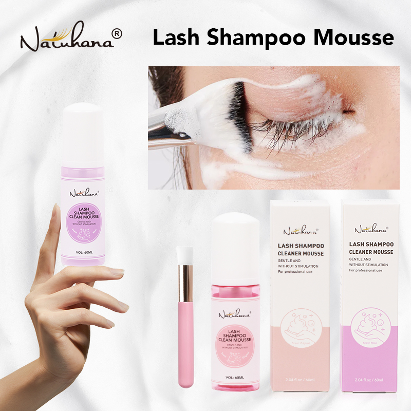 Eyelash Extension Glasses - Natuhana 60ml Eyelash EXTENSION แชมพูมูสขนตาปลอมกาวอุปกรณ์เสริม Lash
