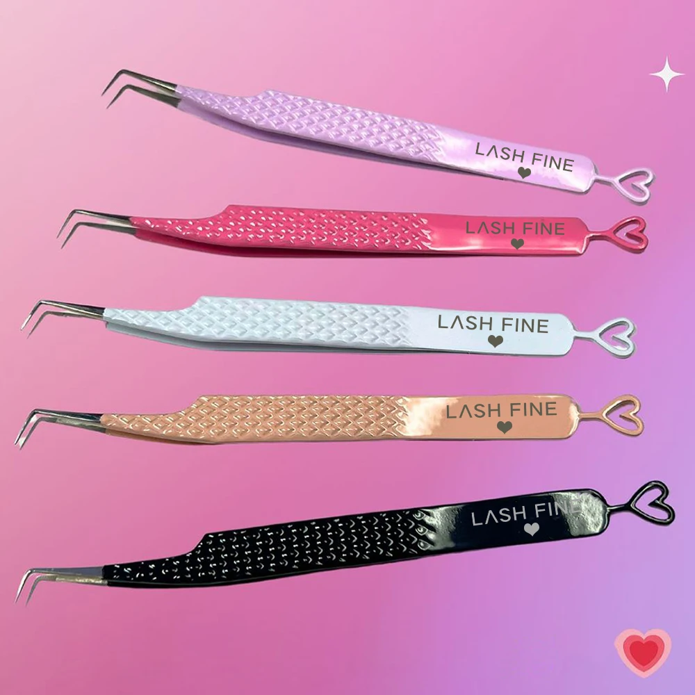 รูปหัวใจขนตาแหนบสแตนเลส Volume - Eyelash Extension Volume บทวิจารณ์และราคา