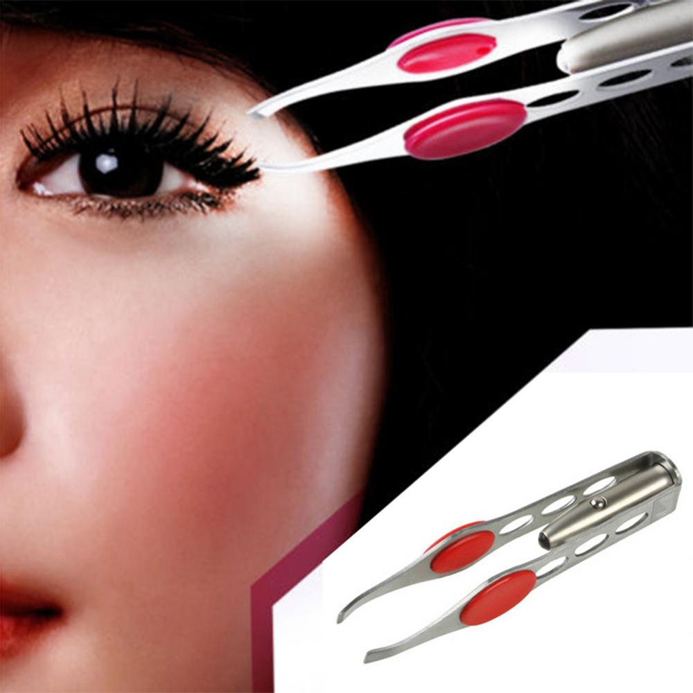 สแตนเลสสตีลขนตาแหนบคิ้วคลิปกํา - Eyelash Extension Led บทวิจารณ์และราคา