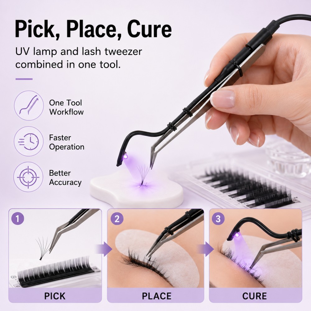 ไฟยูวี LED ขนาดเล็กแบบพกพา 1S  - Eyelash Extension Led บทวิจารณ์และราคา