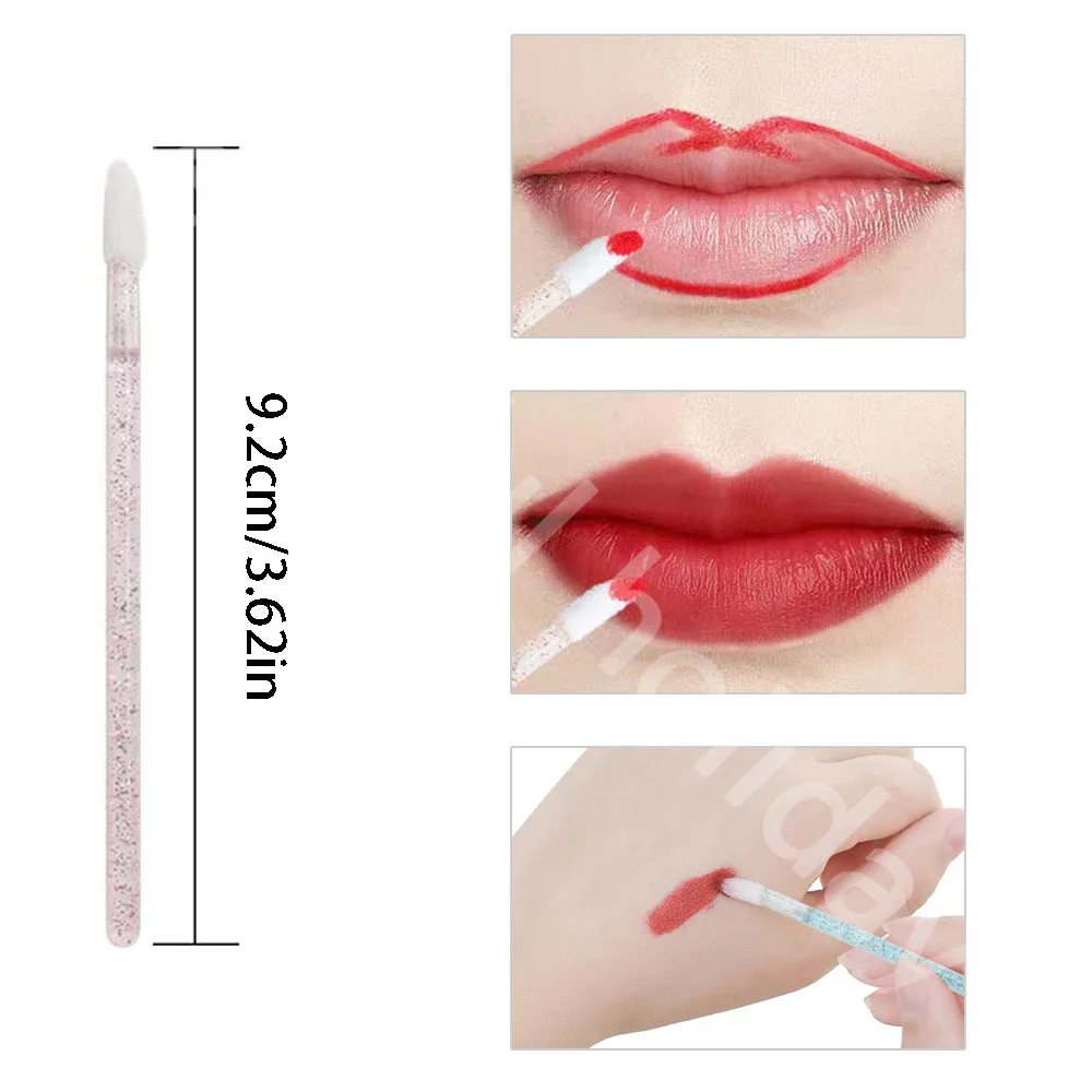 500PCS Disposable Lip Brush แป - Eyelash Extension Eyeliner บทวิจารณ์และราคา