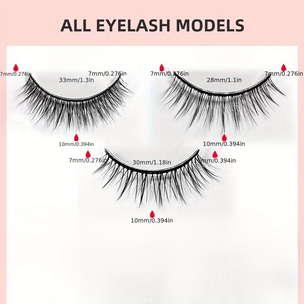 ขนตาปลอมแบบใช้ซ้ำได้ 3 คู่ ขนต - Sensitive Lash Glue บทวิจารณ์และราคา