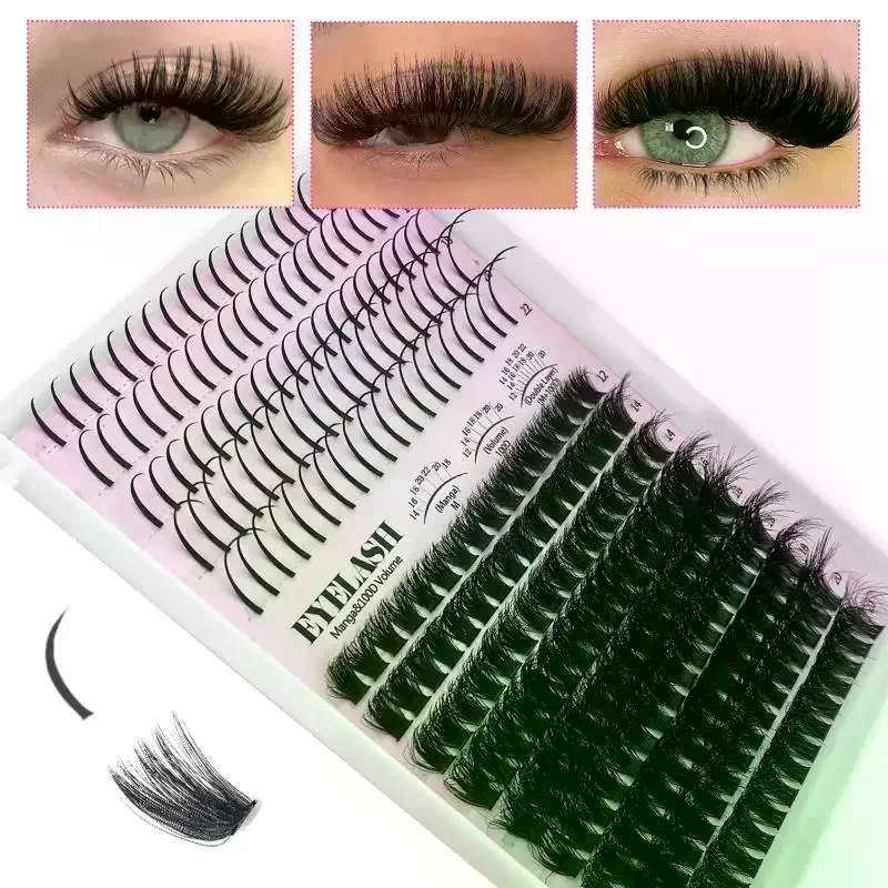 ชุดต่อขนตาแบบกลุ่ม ขนตาปลอมแบบ - Eyelash Extension Volume บทวิจารณ์และราคา