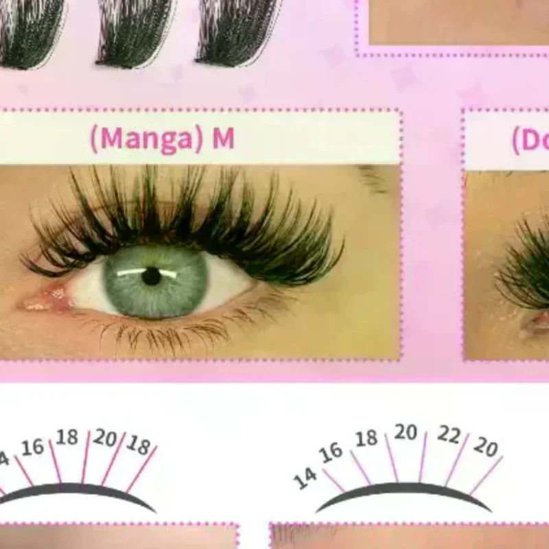 ชุดต่อขนตาแบบกลุ่ม ขนตาปลอมแบบ - Eyelash Extension Volume บทวิจารณ์และราคา