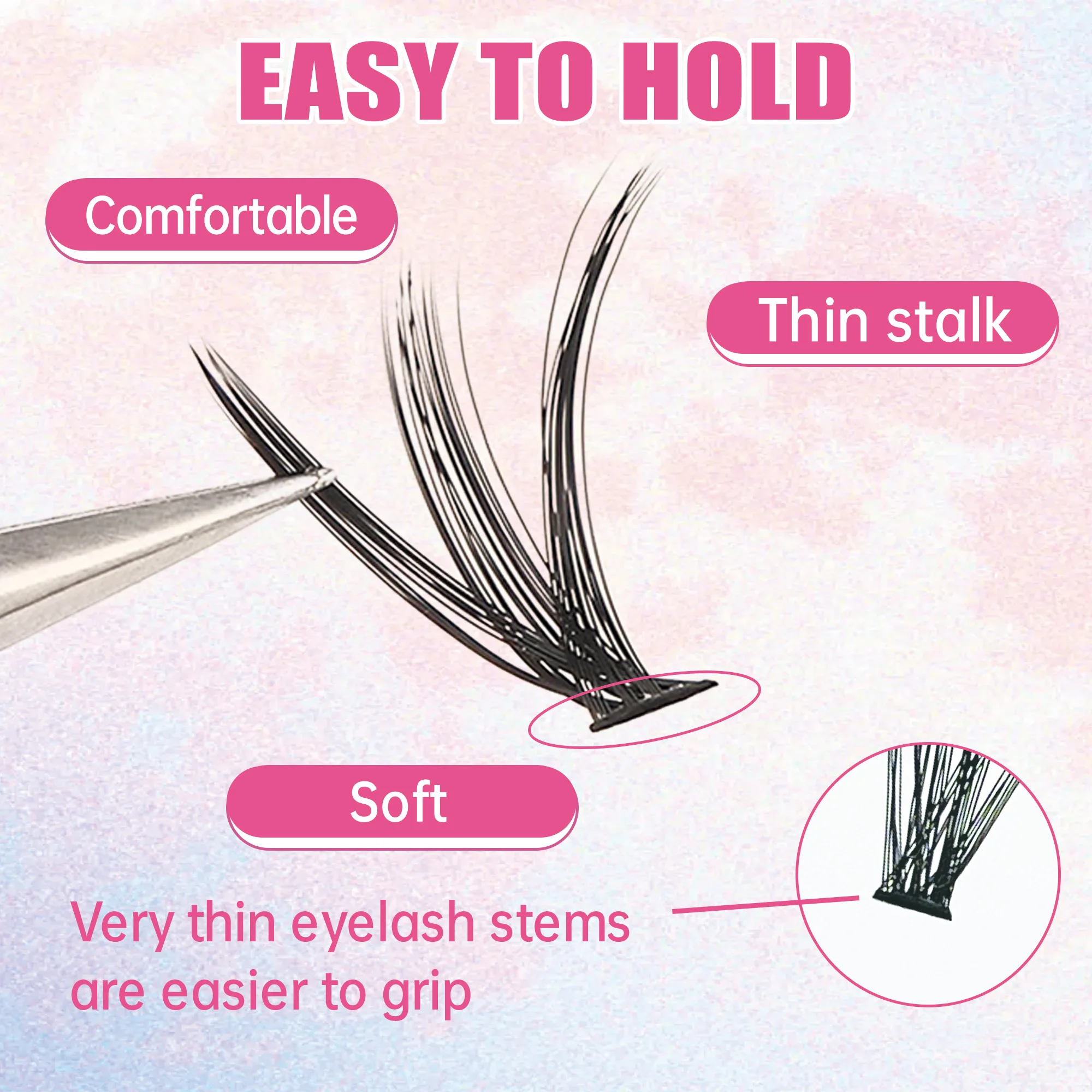 ขนตาปลอม 200 ชิ้น ชุดต่อขนตาพร - Eyelash Extension Glasses บทวิจารณ์และราคา