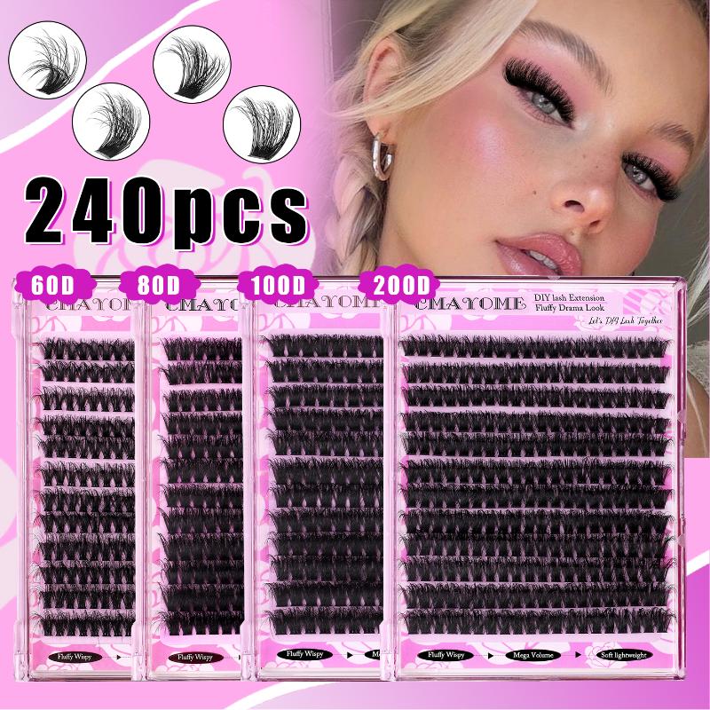 ขนตาปลอมแบบกลุ่ม Volume D Curl - Eyelash Extension Volume บทวิจารณ์และราคา