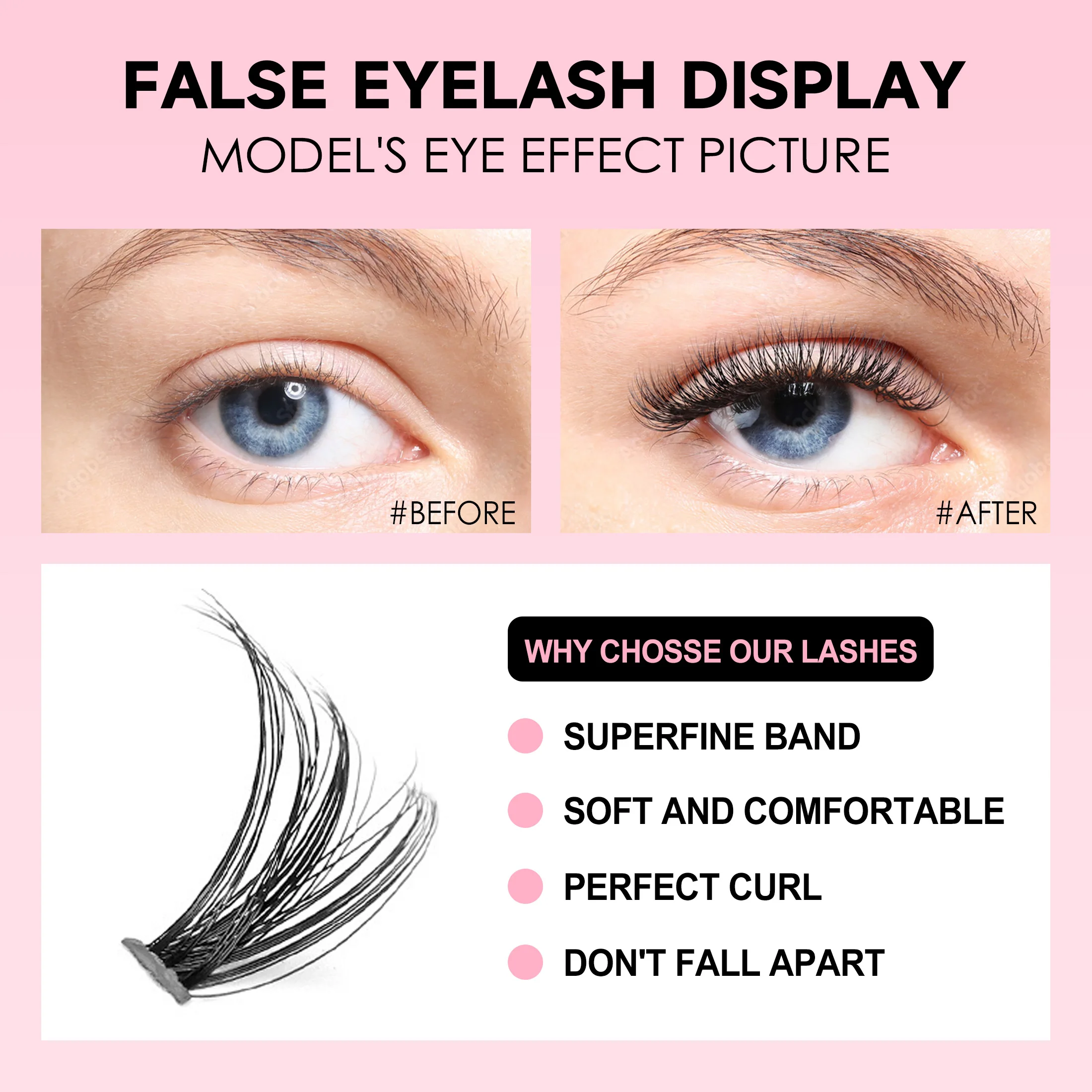ชุดขนตาที่ต่อขนตาแบบทำมือ200ชิ - Eyelash Extension Glasses บทวิจารณ์และราคา